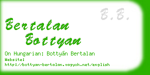 bertalan bottyan business card