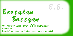 bertalan bottyan business card